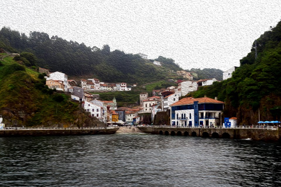 Waterway Coast Town River