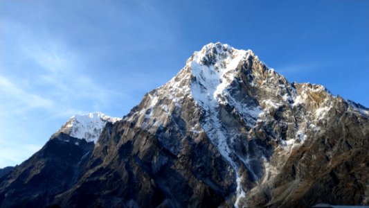 Mountainous Landforms Mountain Mountain Range Sky photo