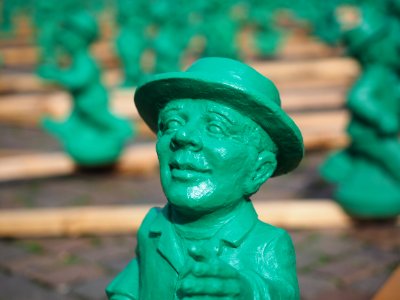 Green Figurine Sculpture Statue photo