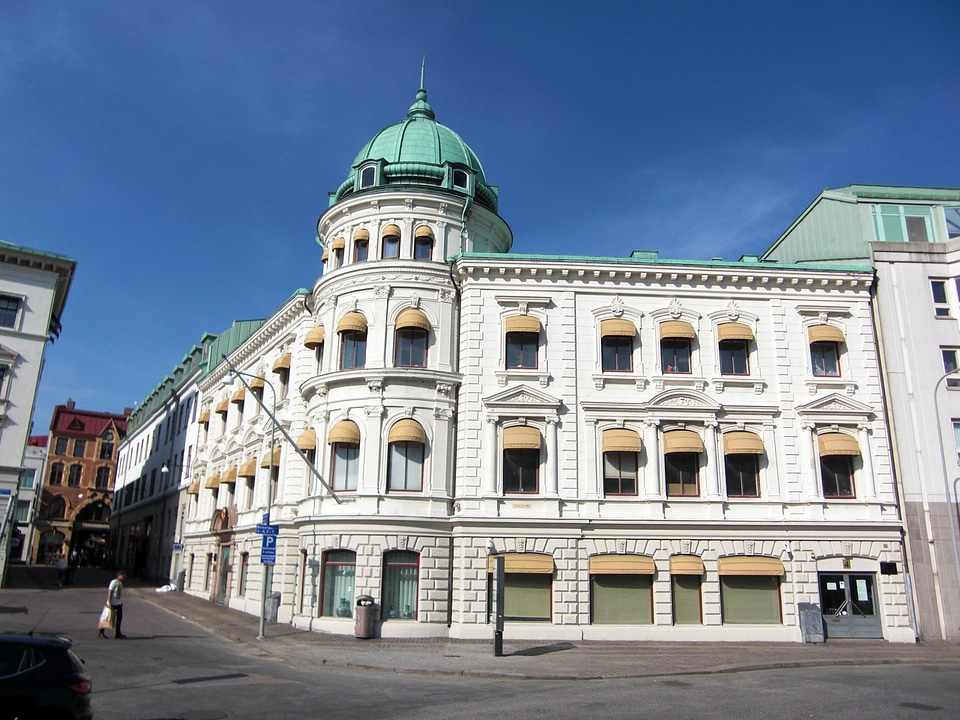 Downtown architecture buildings