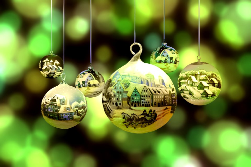 Christmas Ornament Macro Photography Christmas Decoration Sphere