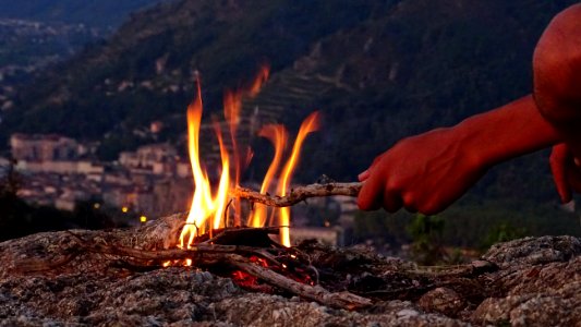 Campfire Wilderness Geological Phenomenon Fire photo
