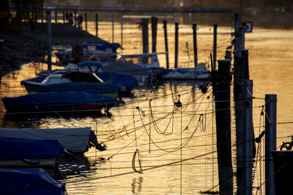 Water Reflection Dock Marina
