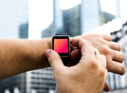 Person Wearing Watch And Adjusting Watch