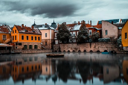 Bodies Of Water Near Houses Photography photo