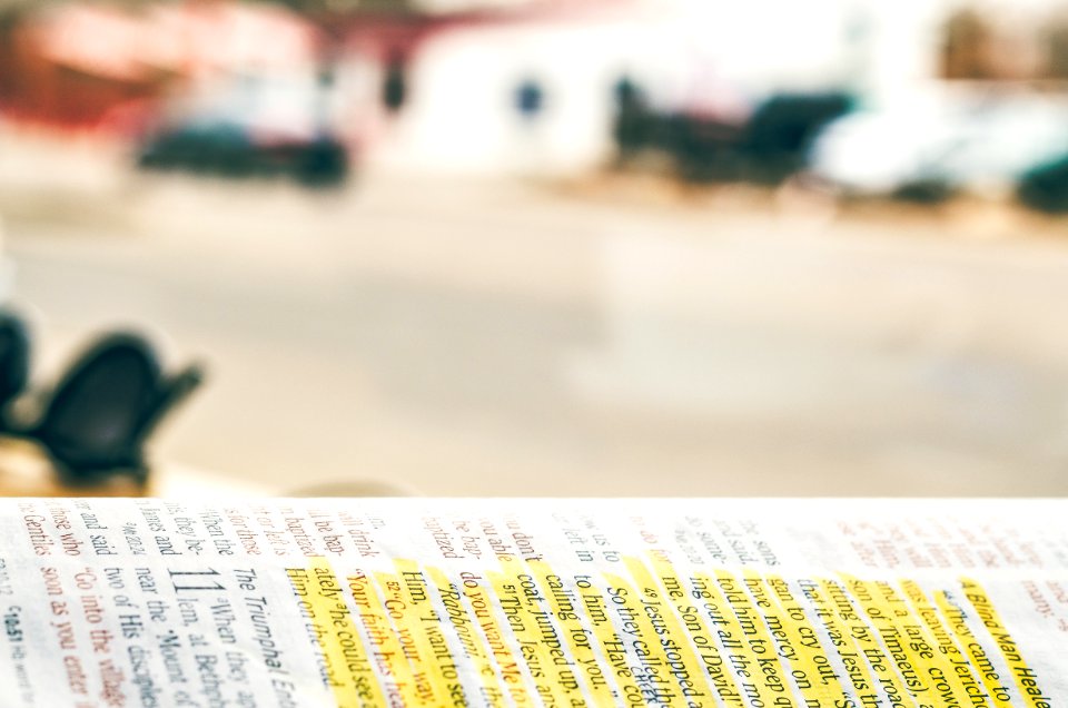 Close-up Photography Of Bible photo