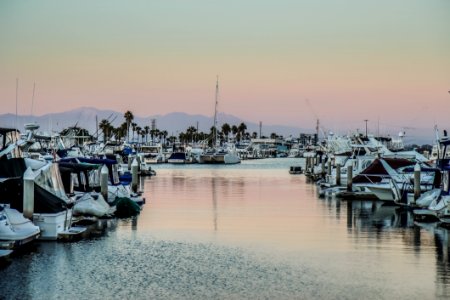 White Boat Lot On Bodies Of Water Photo