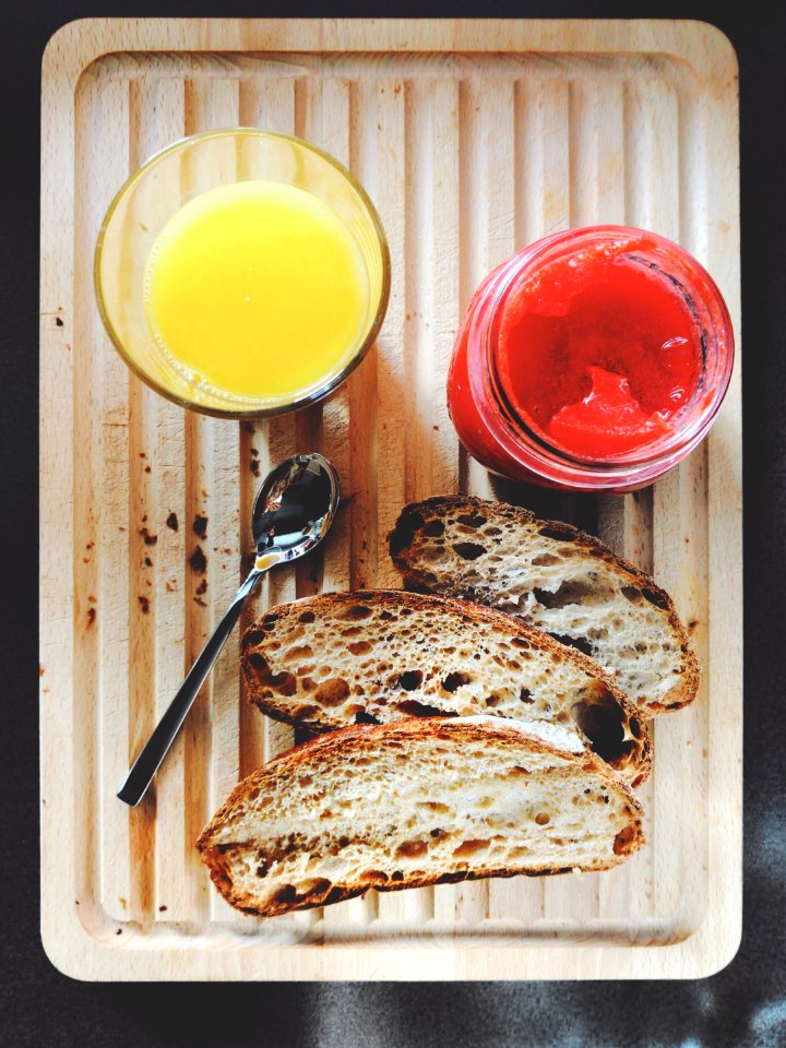 Orange Juice Jam And Bread