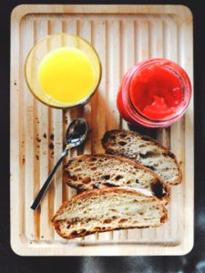 Orange Juice Jam And Bread