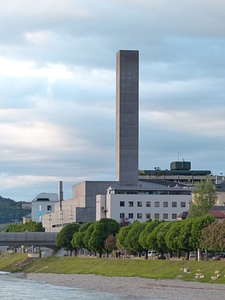 Heat and power plant salzburg tower photo
