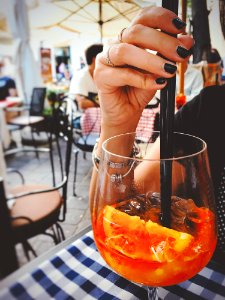 Black Plastic Straw On Hand
