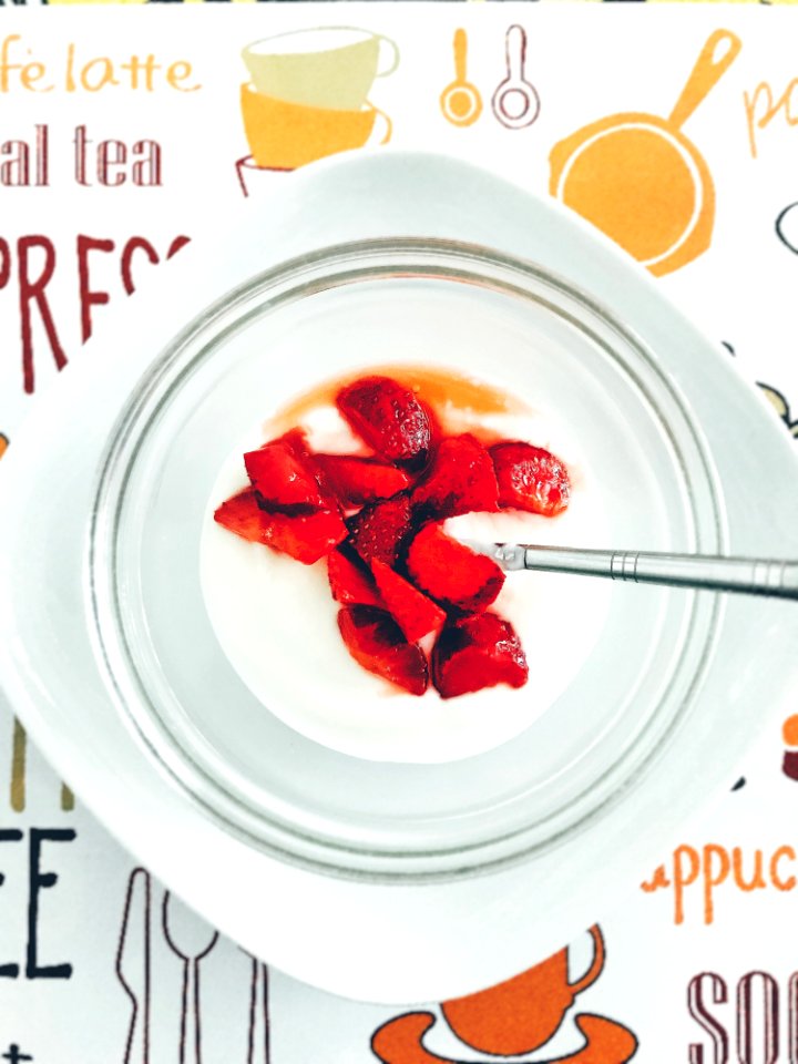 Yogurt With Strawberries