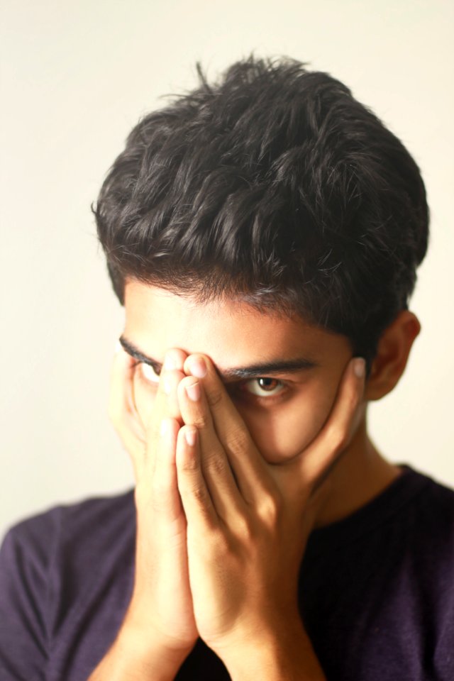 Man Wearing Black Crew-neck Top photo