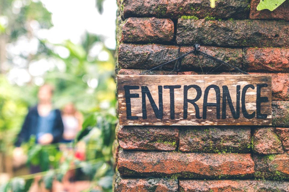 Close-up Photo Of Entrance Wall Signage
