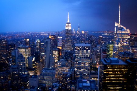 Aerial View Of Skyscraper Buildings