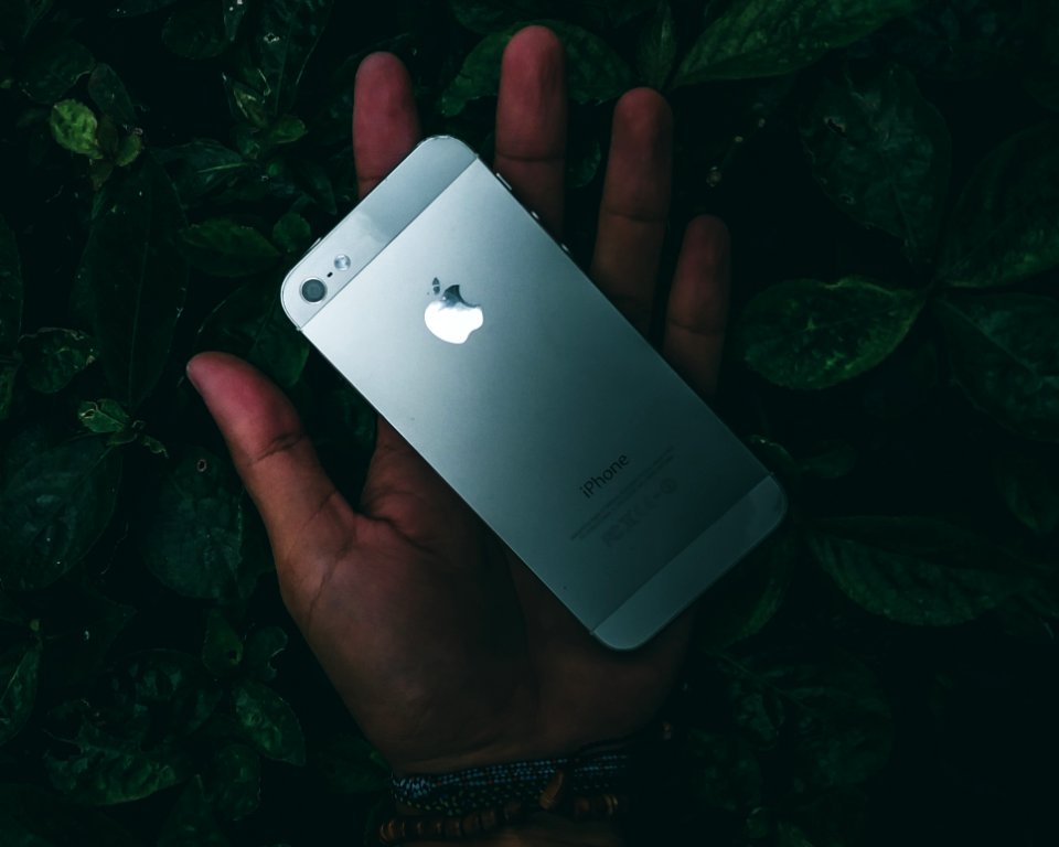 Iphone 5 On Persons Palm