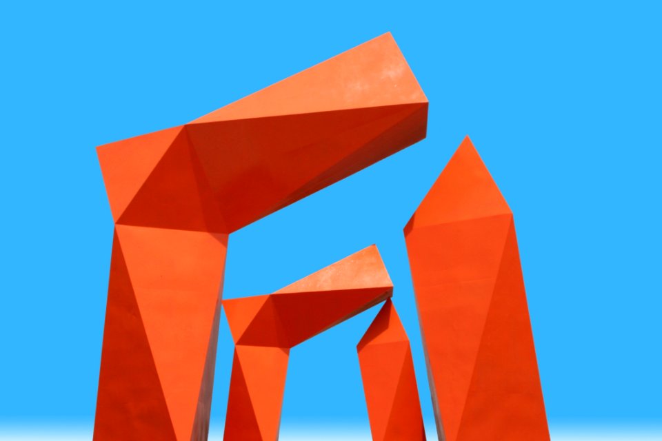 Orange Sky Line Triangle