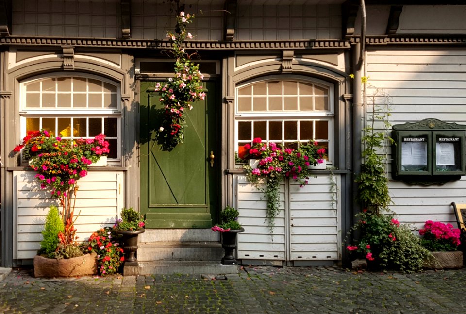 Flower House Home Door