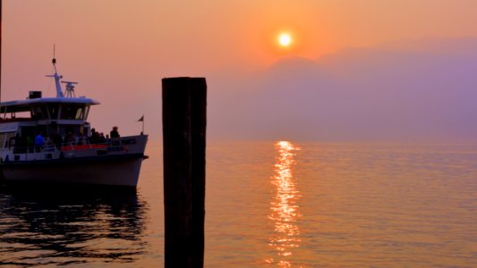 Water Transportation Sunset Sunrise Sea
