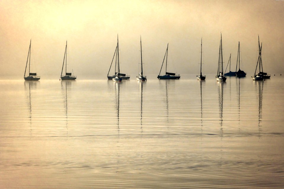 Calm Water Sky Horizon photo