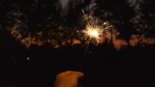 Fireworks Sparkler Darkness Event photo