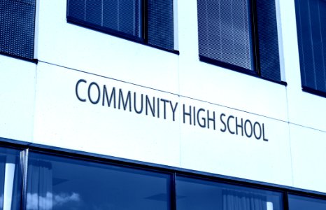 Blue Architecture Building Signage