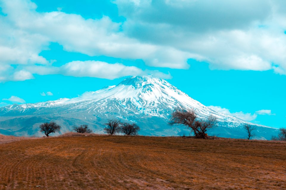 Landscape Photo Of Volcano