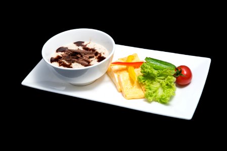 Cereal With Sliced Of Vegetables