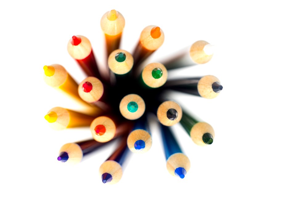 Shallow Focus Photography Of Color Pencil Lot photo
