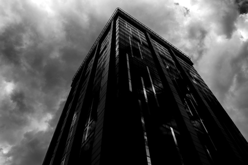 Low-angle Photography Of Curtain Window Building