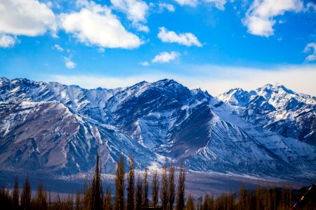 Snow Coated Mountain Ruins photo