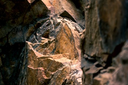 Close-up Photo Brown Brown Rock Formation