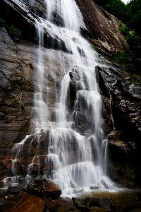 Timelapse Photography Of Waterfalls Rushing Down On Rocks photo