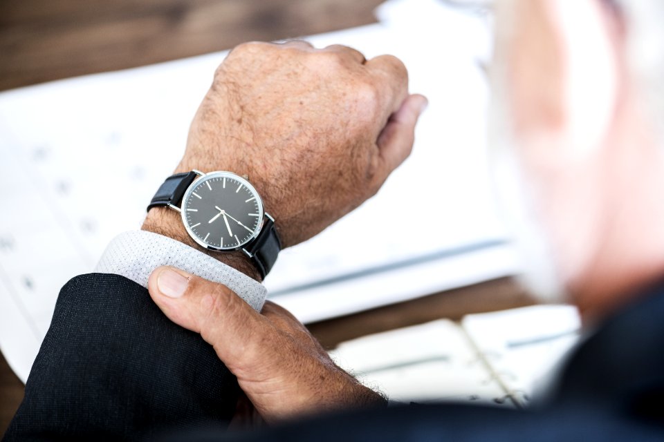 Selective Focus Photo Of A Person Wearing Round Watch At 936