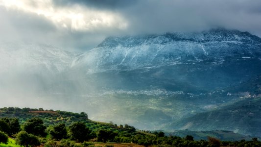 Scenic View Of The Mountain On A Gloomy Day