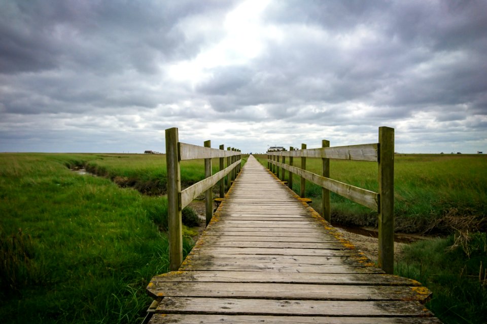 Boardwalk Clouds Cloudy