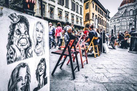 Four Women Painting