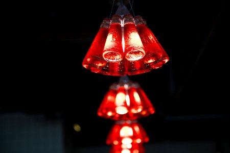 Macro Photography Of Red Chandelier photo