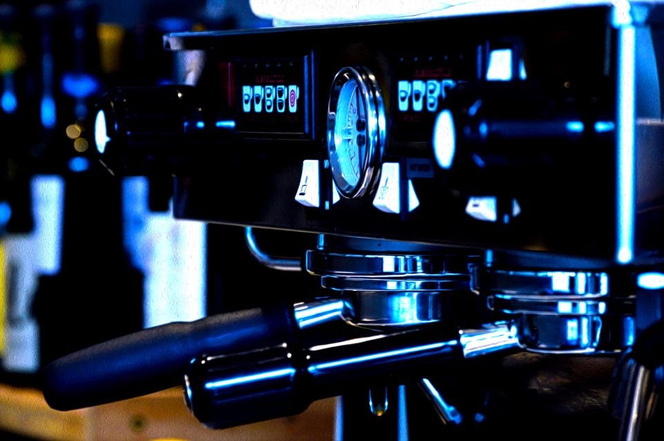 Black And Gray Coffee Machine In Close-up Photography