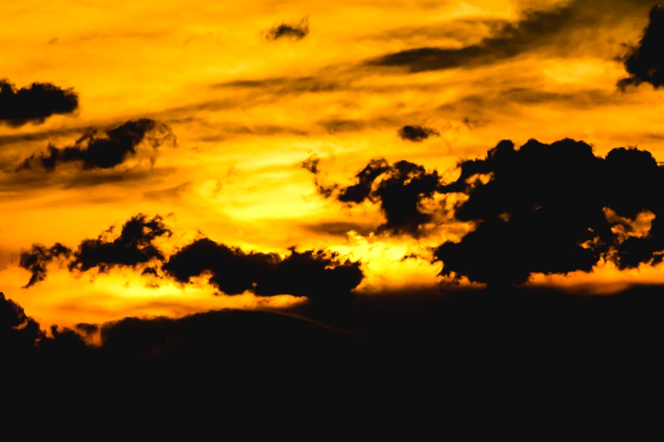 Cloudy Sky During Sunset