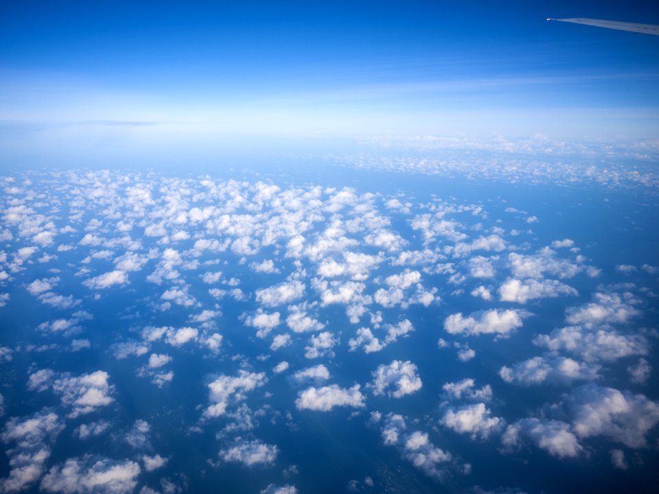 White Clouds And Blue Sky