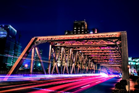 Bridge In Time-lapse Photo photo