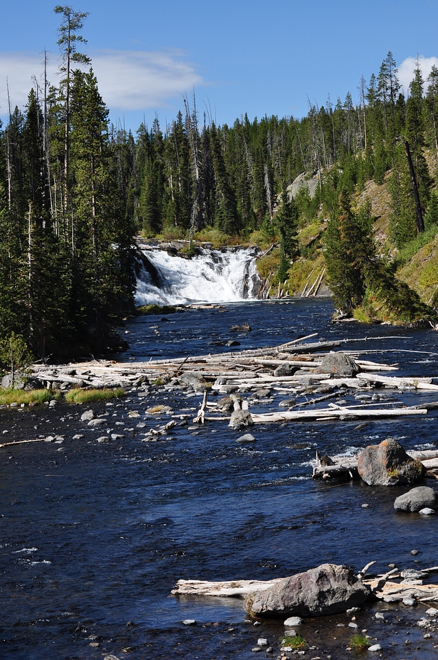 Waterfall wyoming travel