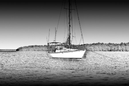Grayscale Photography Of Boat photo