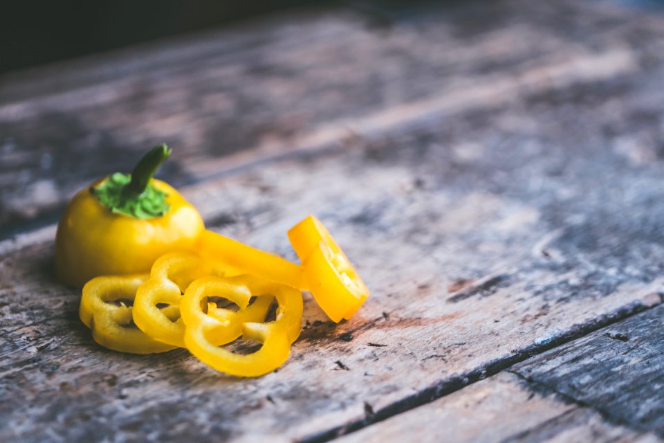 Sliced Yellow Pepper