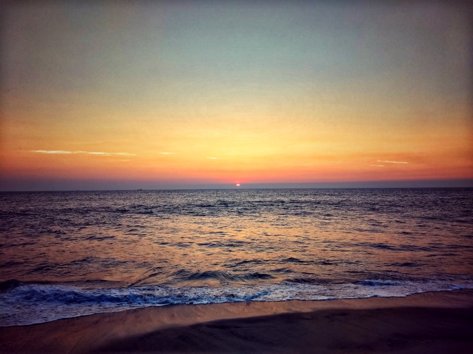 Seaside During Sun Set photo