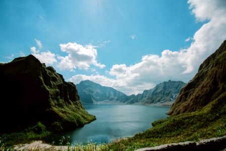Photo Of The Crater Of Mt Pinatubo