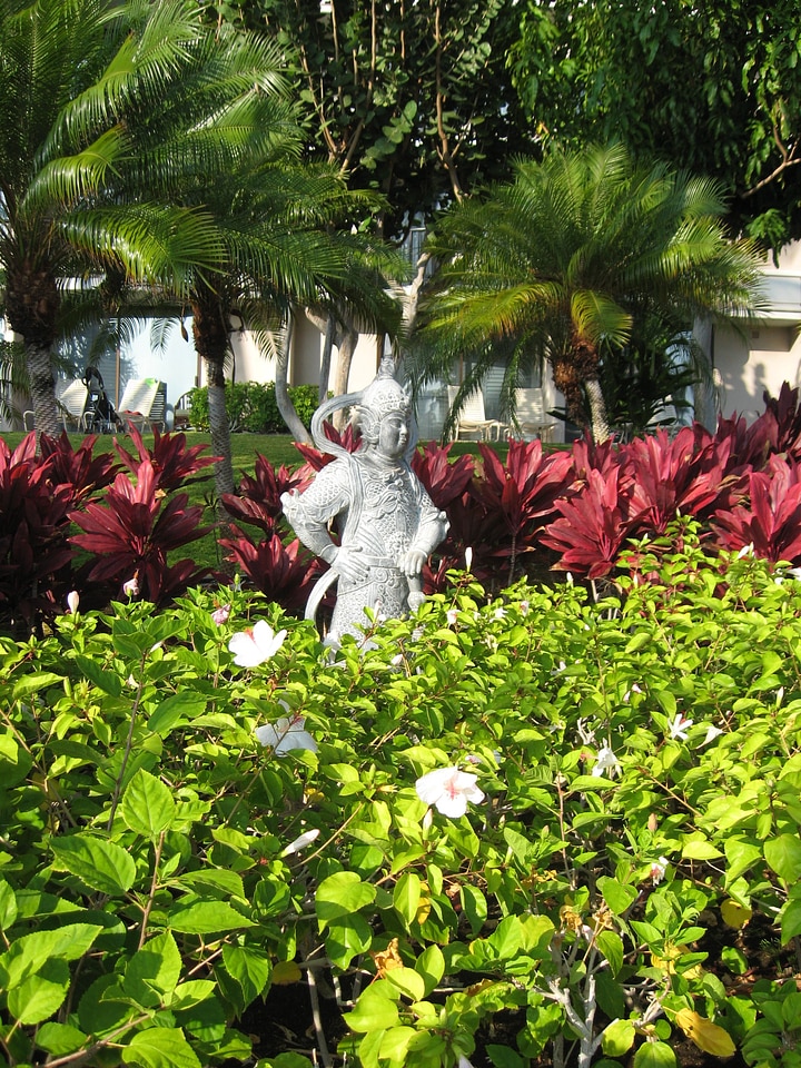 Japanese garden nature statue