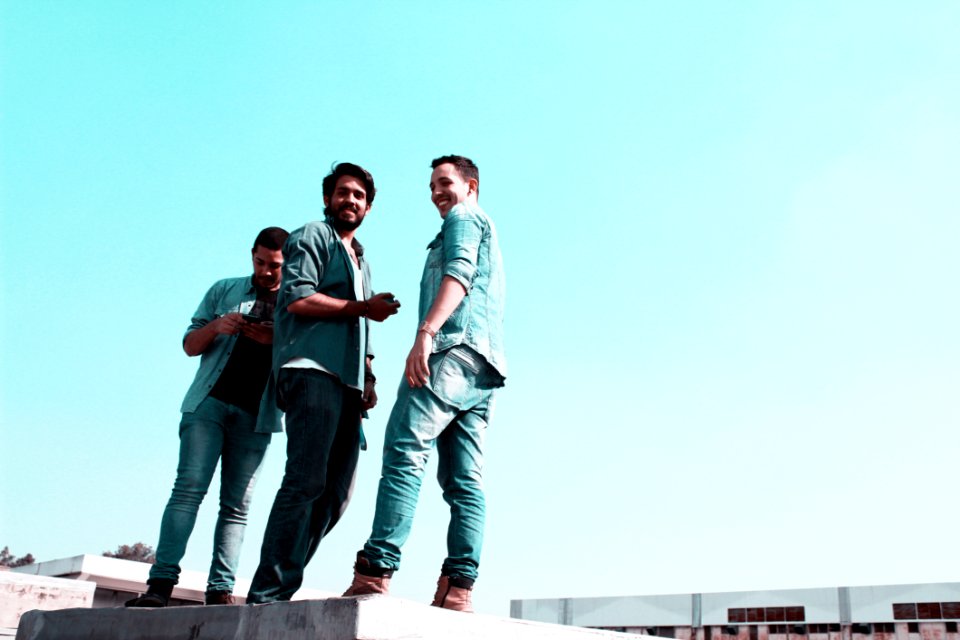 Men In Blue Denim Jacket