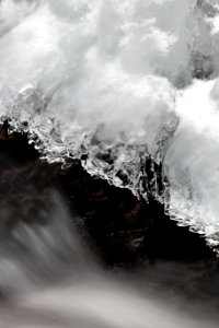 Icicle Above Flowing Water